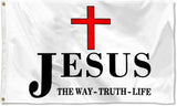 Jesus Is The Answer Flag Banner 3x5Feet Garden house Lawn Flag banner Decor