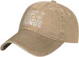 That's What I Do I Drink Scotch and I Know Things Hat for Men Baseball Caps with Design Caps