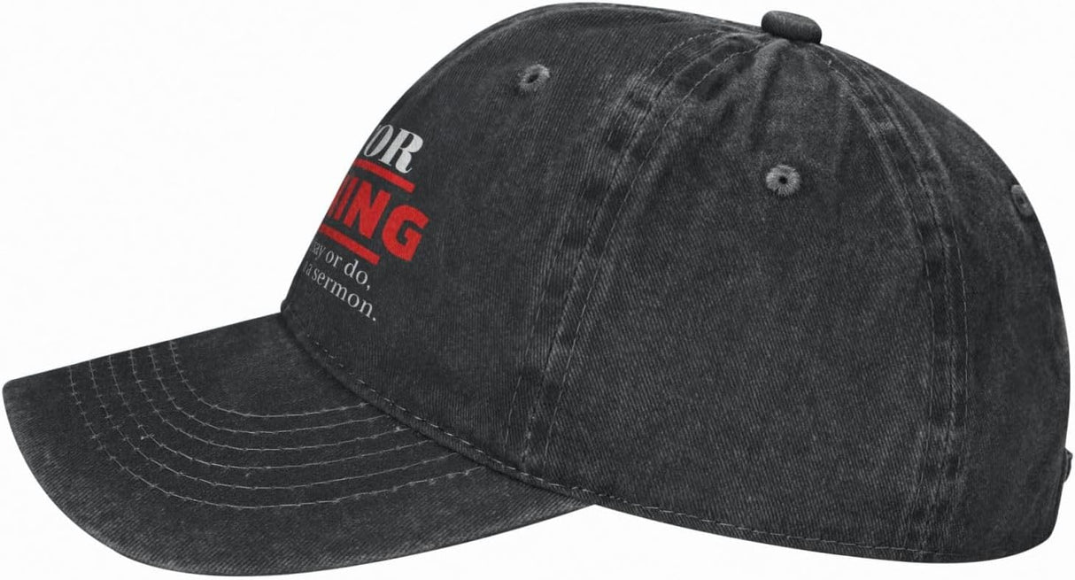 Pastor Warning Hat Pastor Appreciation Gifts Funny Pastor Hat Anything You Say Or Do Could Be Used in A Sermon Hat