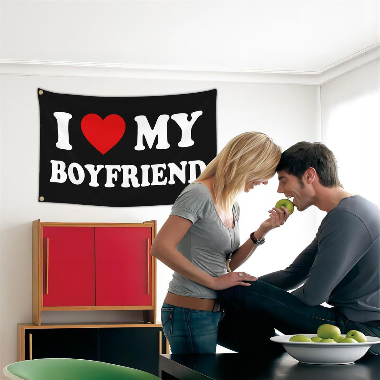 I Love My Boyfriend Flag I Heart My Boyfriend Flag