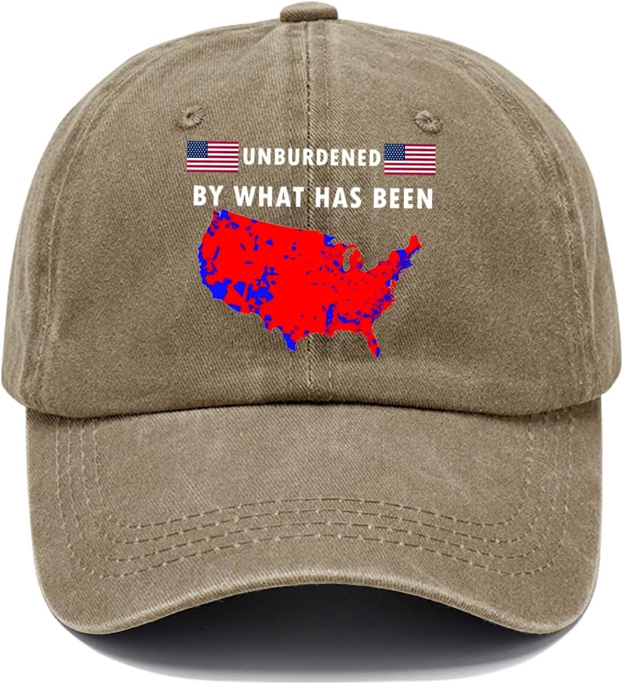 Unburdened by What Has Been Cap, God Bless America Hat, God Bless America Cap, Unburdened by What Has Been Hat