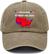 Unburdened by What Has Been Cap, God Bless America Hat, God Bless America Cap, Unburdened by What Has Been Hat