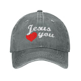 Jesus Hat Jesus Love You Hat for Men Cool Mens Hats Navy