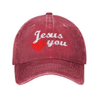 Jesus Hat Jesus Love You Hat for Men Cool Mens Hats Navy