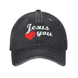 Jesus Hat Jesus Love You Hat for Men Cool Mens Hats Navy