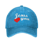 Jesus Hat Jesus Love You Hat for Men Cool Mens Hats Navy