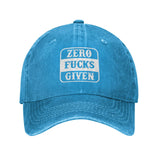 Zero Fucks Given 0 Funny Hats Adjustable Trucker Baseball Cap