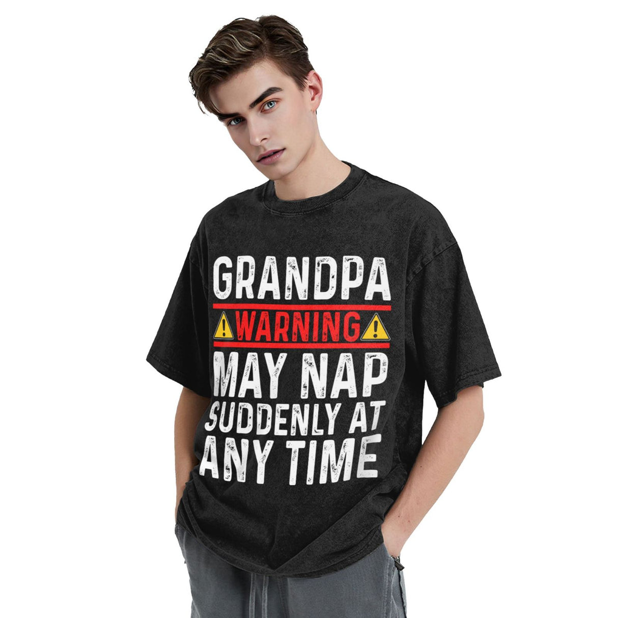 Grandpa Warning May Nap Suddenly At Any Time T-Shirt