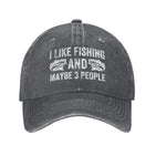 I Like Fishing and Maybe 3 People Hat