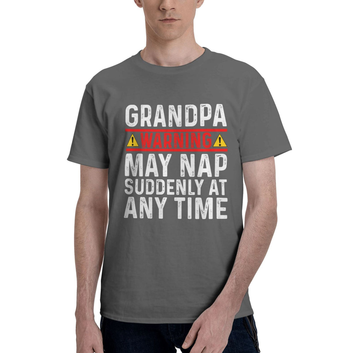 Grandpa Warning May Nap Suddenly At Any Time T-Shirt