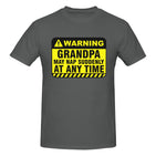 Grandpa Warning May Nap Suddenly At Any Time T-Shirt