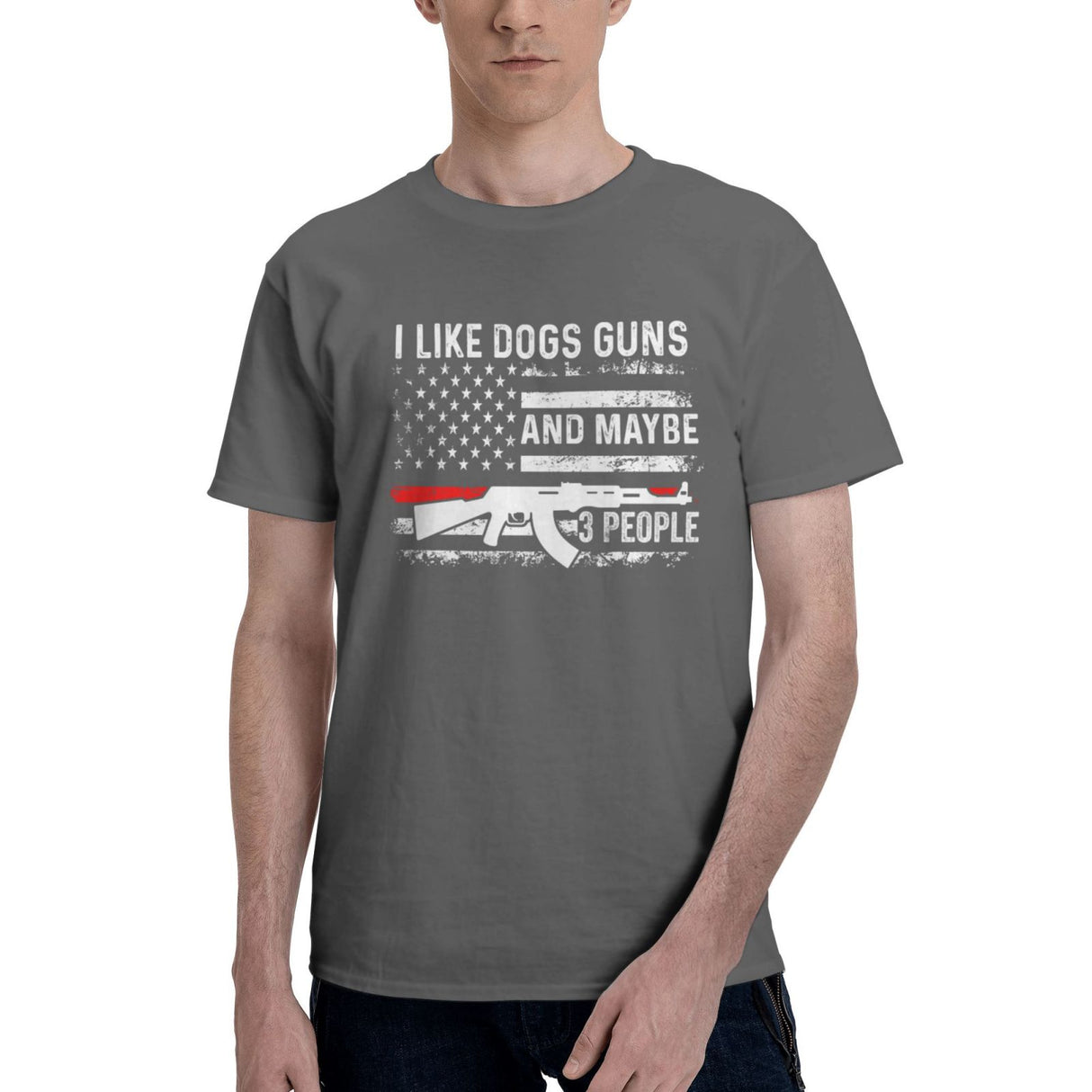 I Like Dogs Guns And Maybe 3 People T-Shirt