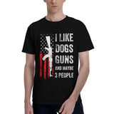 I Like Dogs Guns And Maybe 3 People T-Shirt