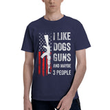 I Like Dogs Guns And Maybe 3 People T-Shirt