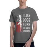 I Like Dogs Guns And Maybe 3 People T-Shirt