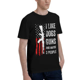 I Like Dogs Guns And Maybe 3 People T-Shirt