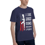 I Like Dogs Guns And Maybe 3 People T-Shirt