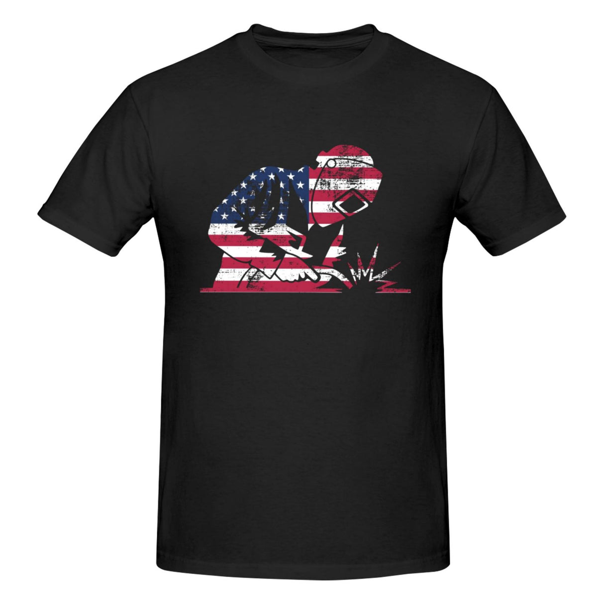 Welder America Flag USA Welder Gift T-Shirt