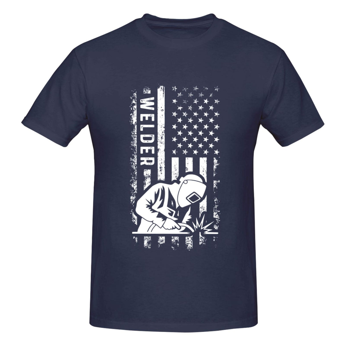 Welder America Flag USA Welder Gift T-Shirt