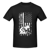 Welder America Flag USA Welder Gift T-Shirt