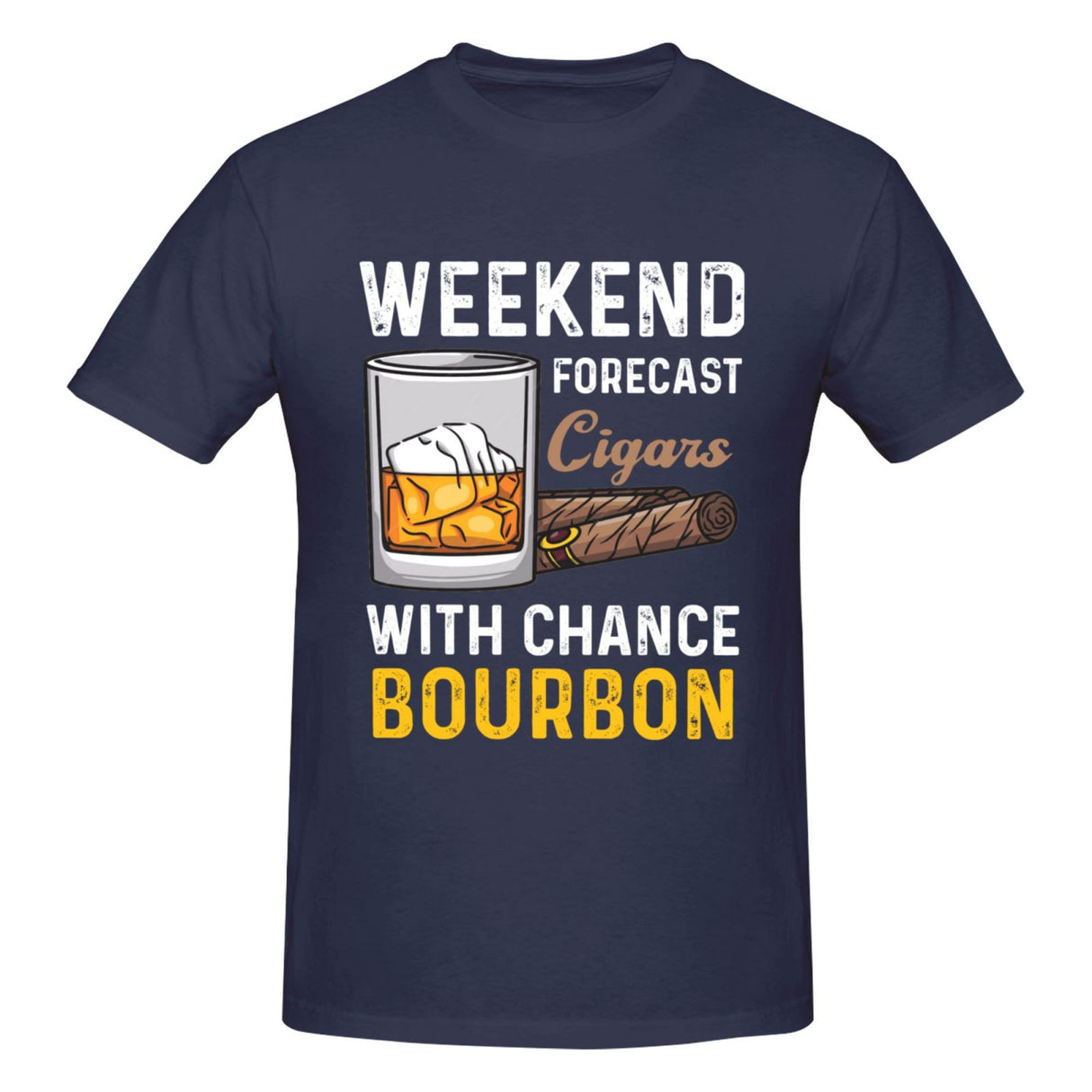 Weekend Forecast Cigars with Chance Bourbon T-Shirt