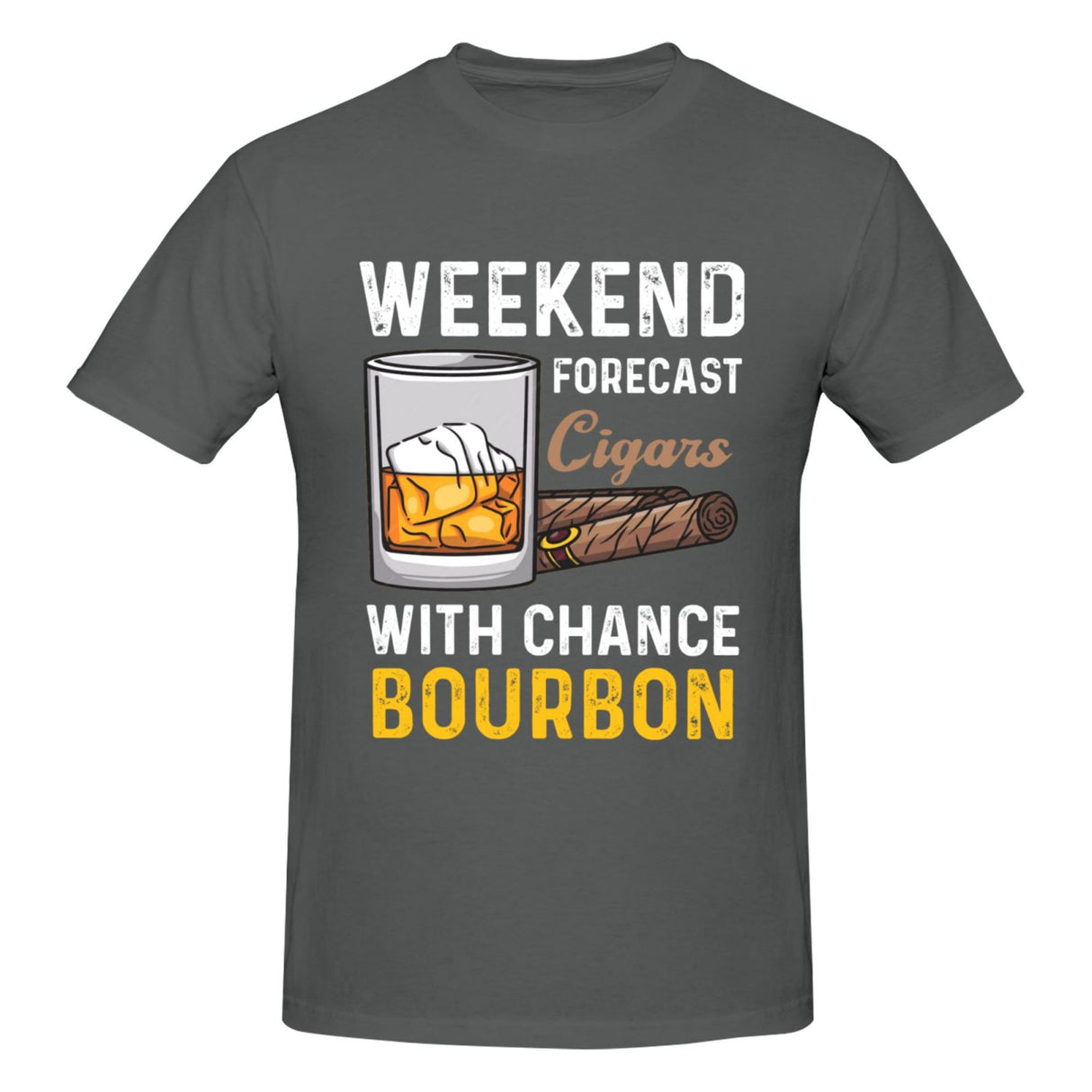 Weekend Forecast Cigars with Chance Bourbon T-Shirt