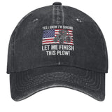 Yes I know I’m sinking let me finish this plow Hat