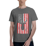 Deer Hunting America Flag T-Shirt