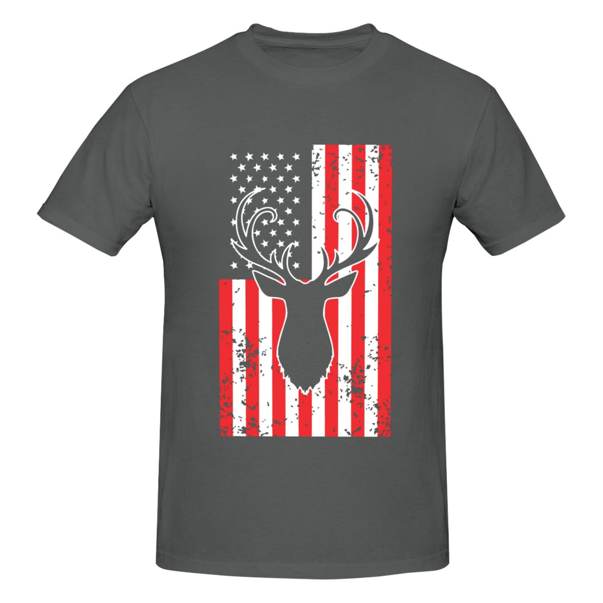 Deer Hunting America Flag T-Shirt