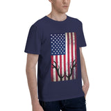 Deer Hunting America Flag T-Shirt