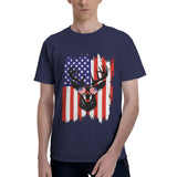 Deer Hunting America Flag T-Shirt