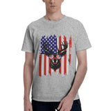 Deer Hunting America Flag T-Shirt