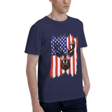 Deer Hunting America Flag T-Shirt