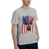 Deer Hunting America Flag T-Shirt