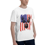 Deer Hunting America Flag T-Shirt