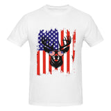 Deer Hunting America Flag T-Shirt