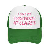 I Got My Gooch Pierced at Claire's Hat