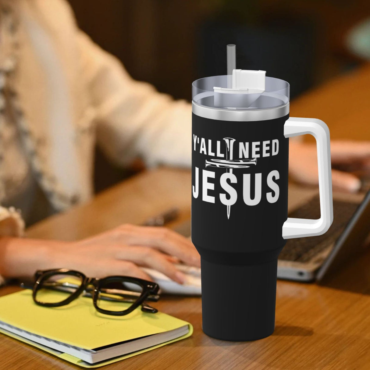 Y'all Need Jesus 40OZ cup