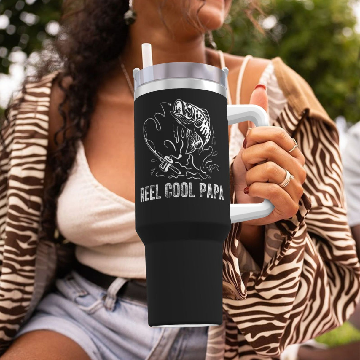 reel cool papa 40OZ cup