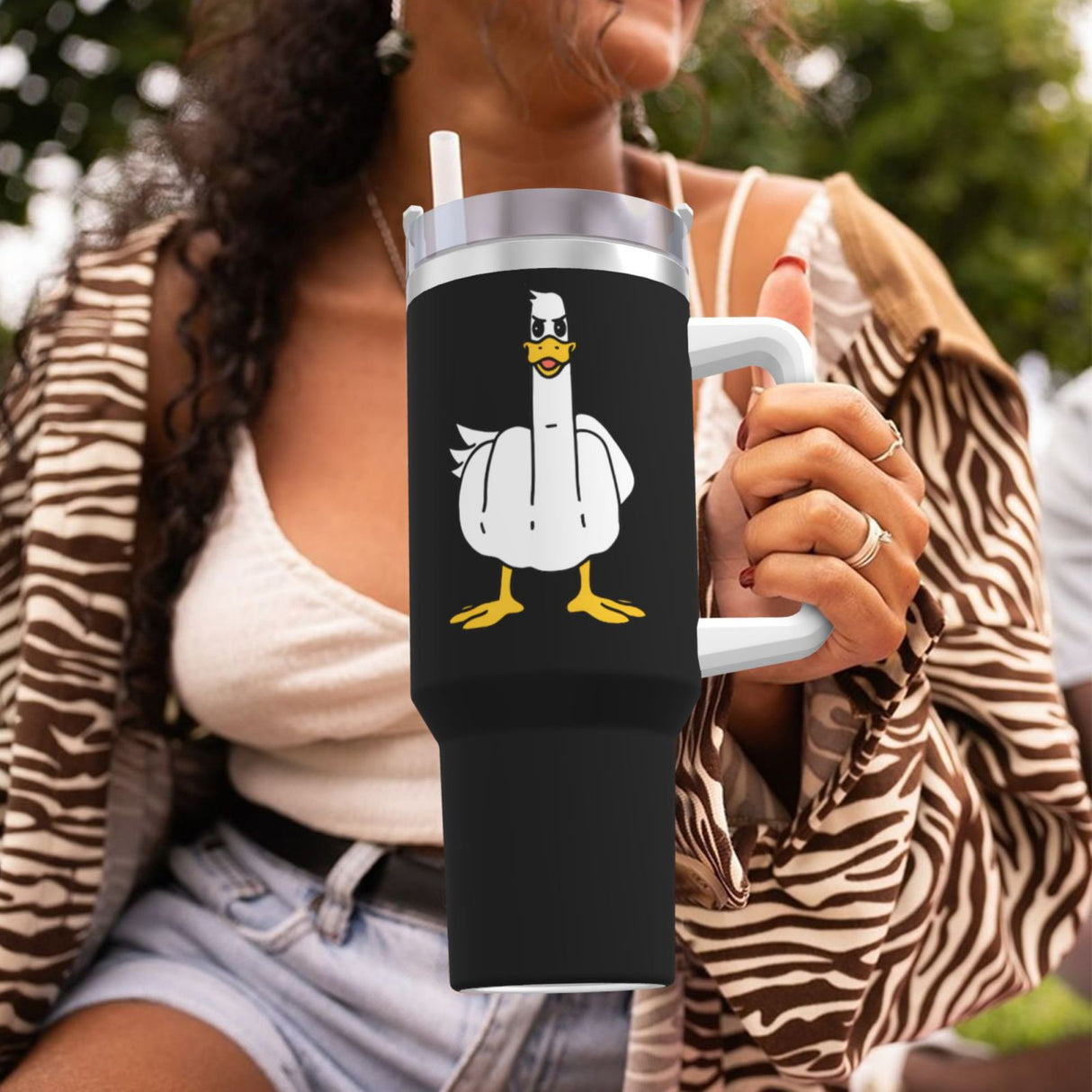 Middle Finger Goose 40OZ cup