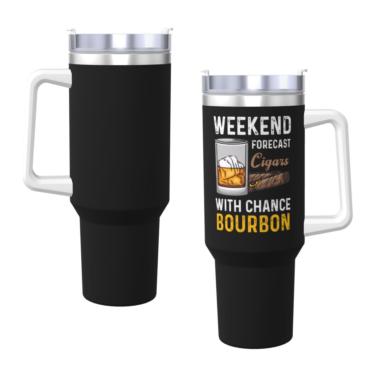 Weekend Forecast Cigars with Chance Bourbon 40OZ cup