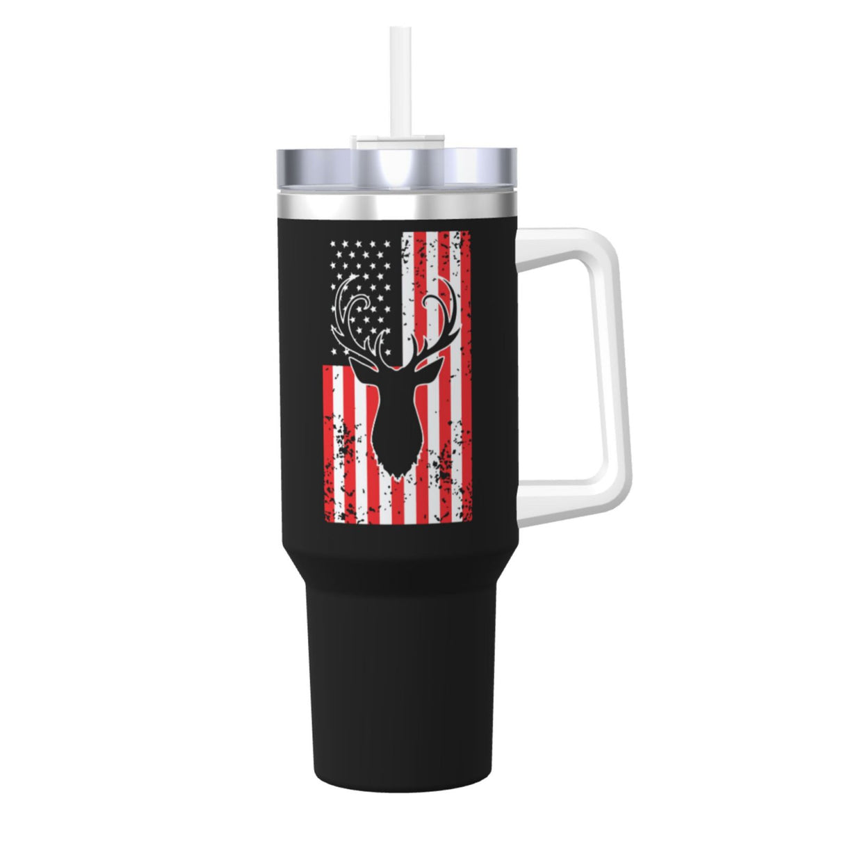 Deer Hunting America Flag 40OZ cup