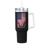 Deer Hunting America Flag 40OZ cup