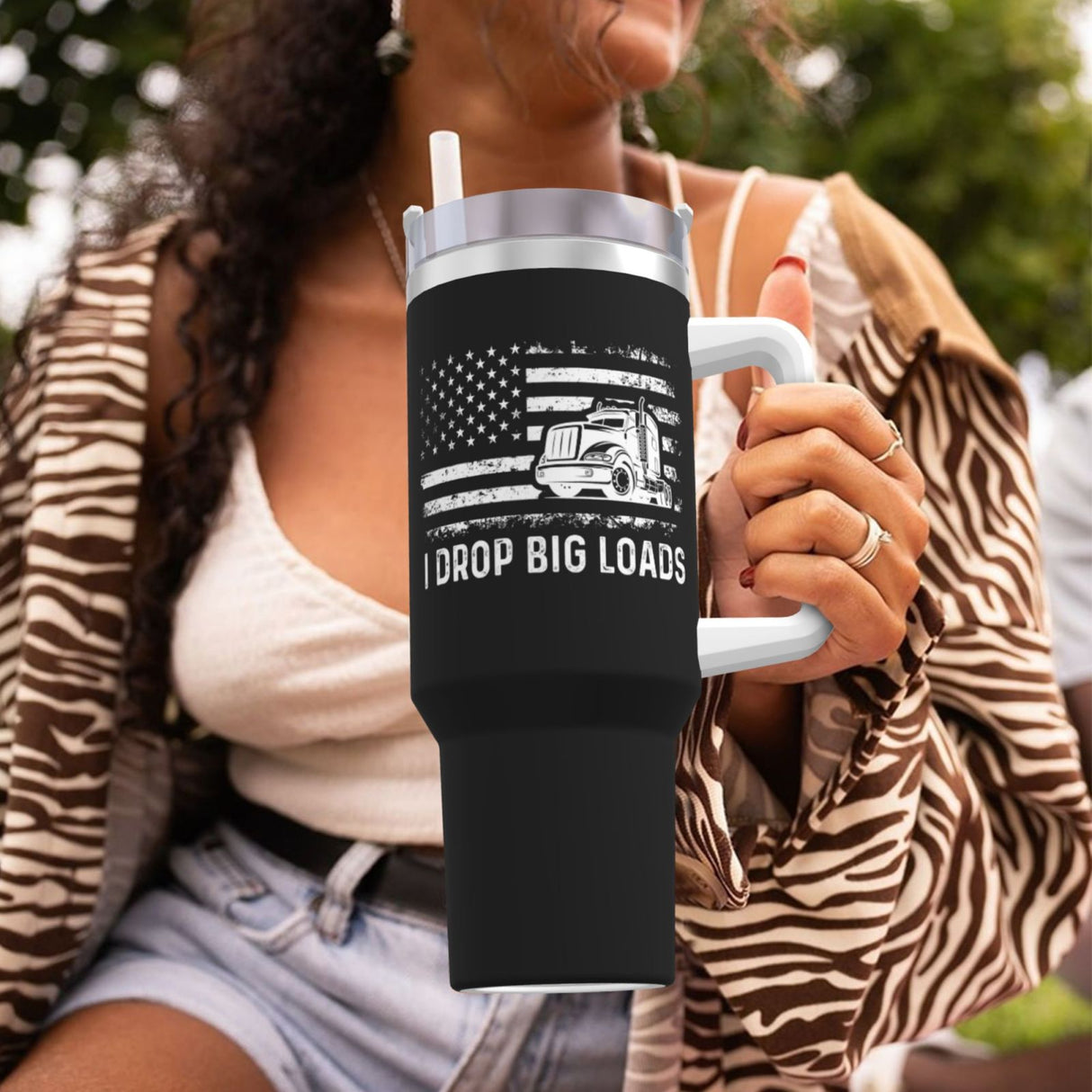 I Drop Big Loads 40OZ cup