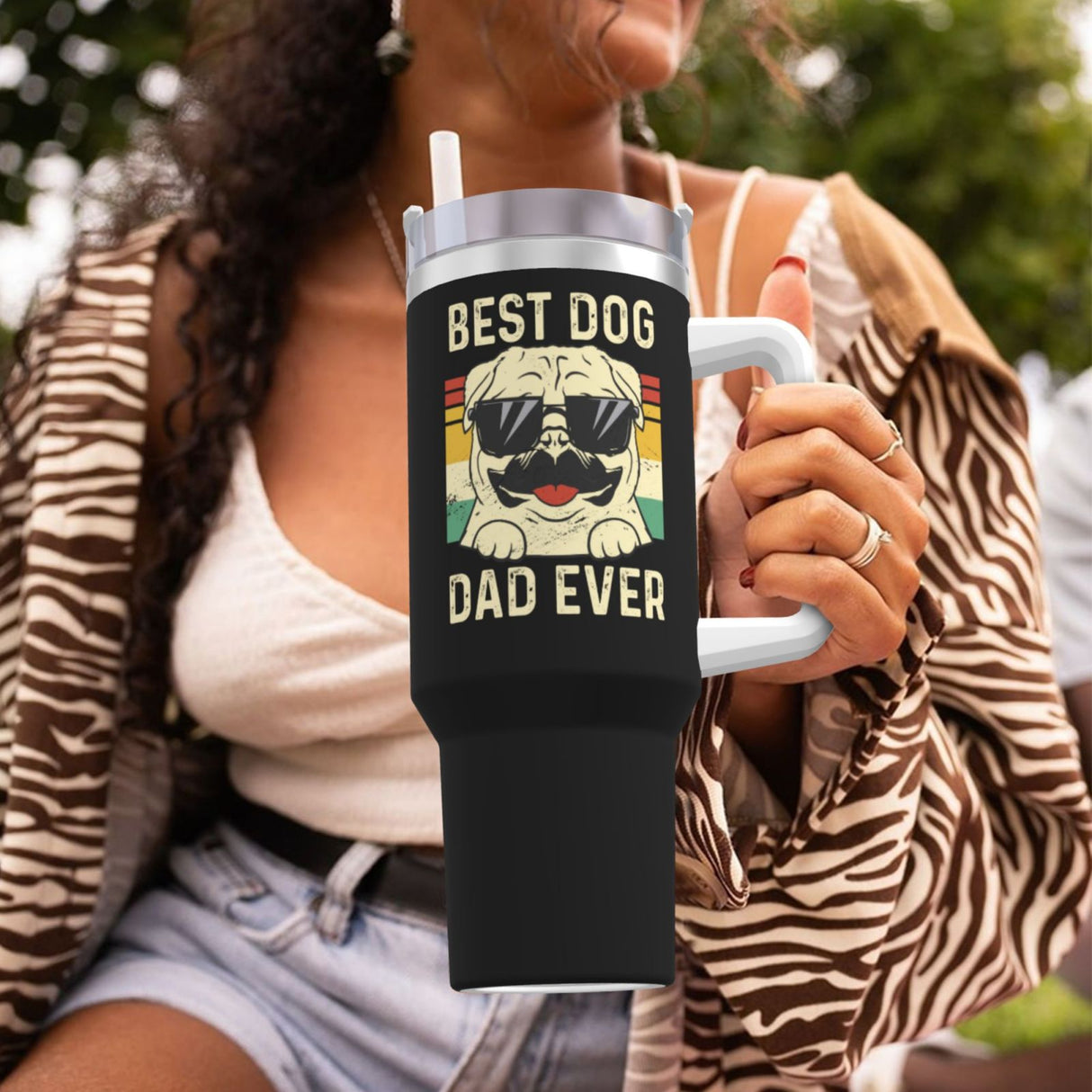 Best Dog Dad Ever 40OZ cup