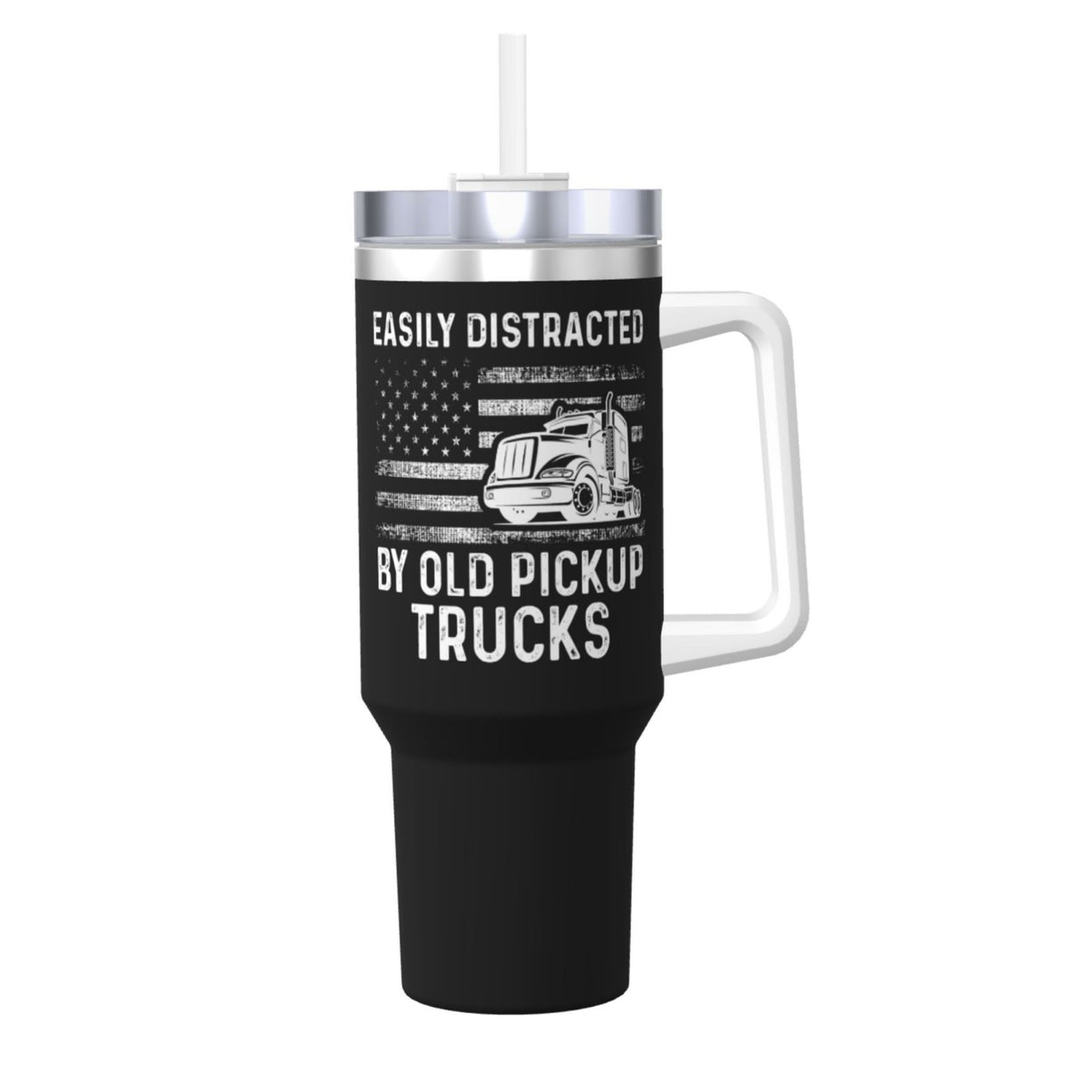 Easily Distracted By Old Pickup Trucks 40OZ cup