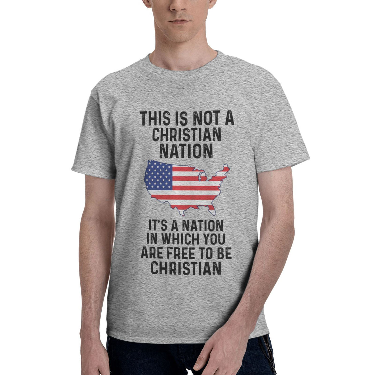 This Is Not A Christian Nation It's A Nation In Which You Are Free To Be Christian T-Shirt