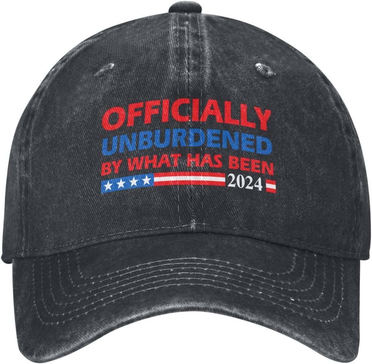 Officially Unburdened by What Has Been Hats for Men Washed Dad Trendy Baseball Cap Adjustable