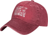 That's What I Do I Drink Scotch and I Know Things Hat Men Baseball Caps Cool Hat