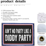 Ain't No Party Like A Diddy Party funny Flags for Room Teen Happy Tapestry for Wall Hanging Wall Art for Party 3x5 Ft, Retirement Gifts for Men